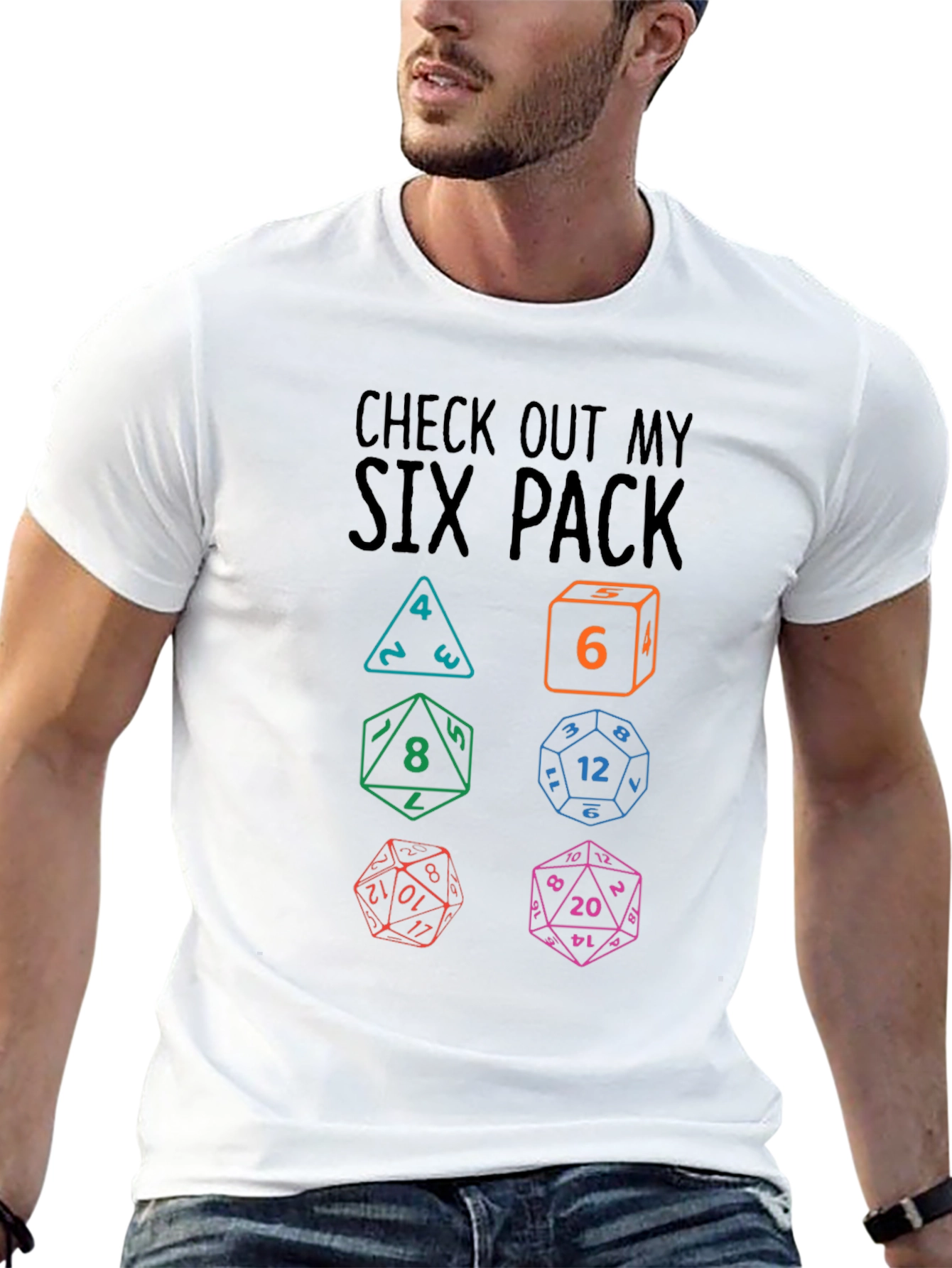 Check Out My Six Pack Dice T-Shirt