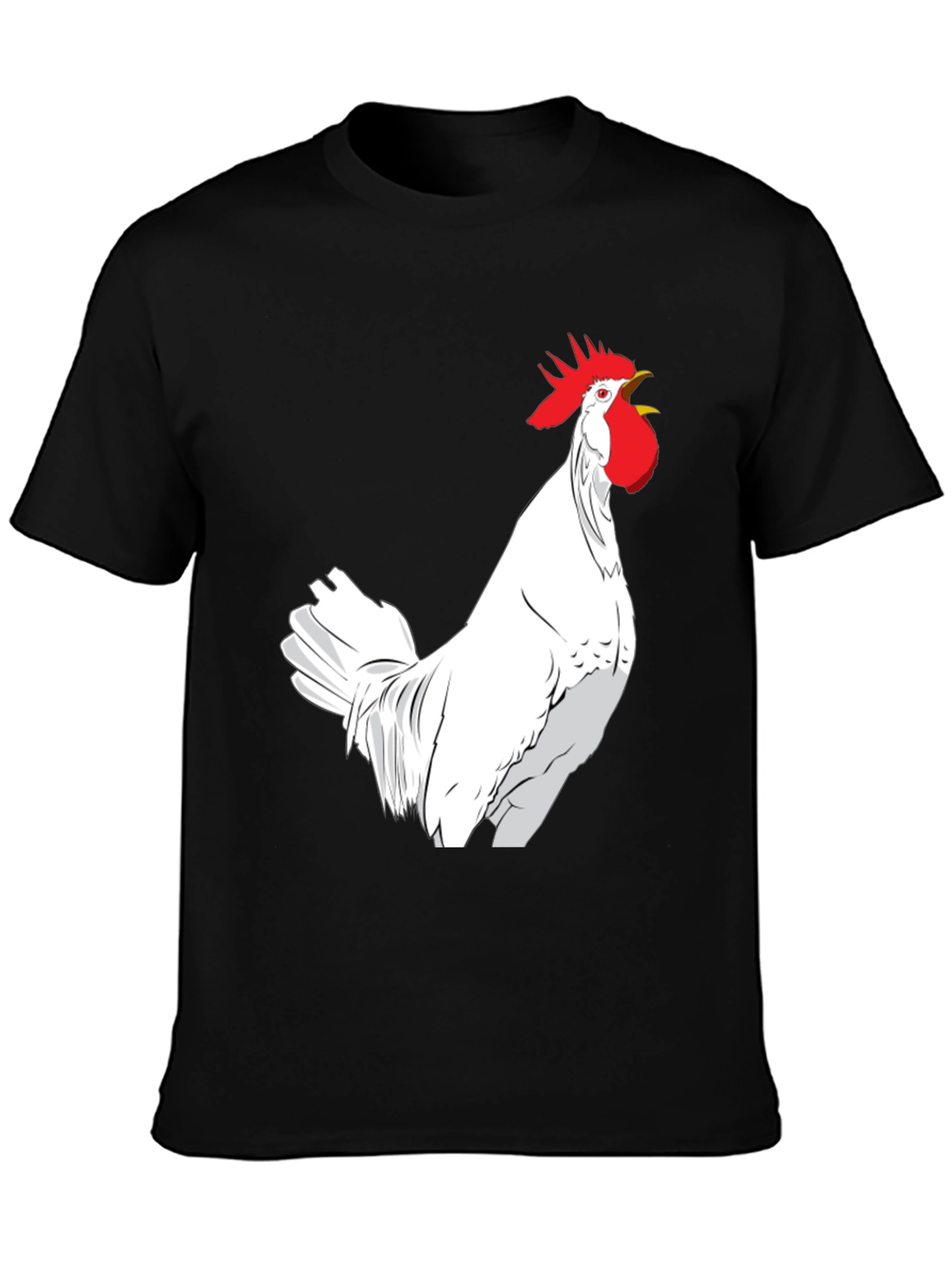 Rooster Graphic Black Tee
