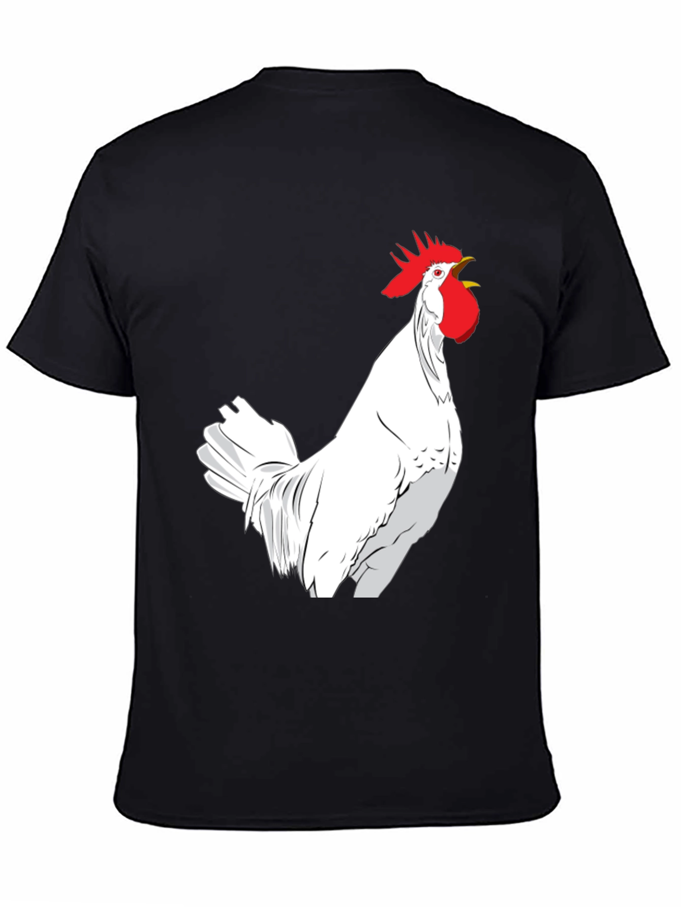 Rooster Graphic Black Tee