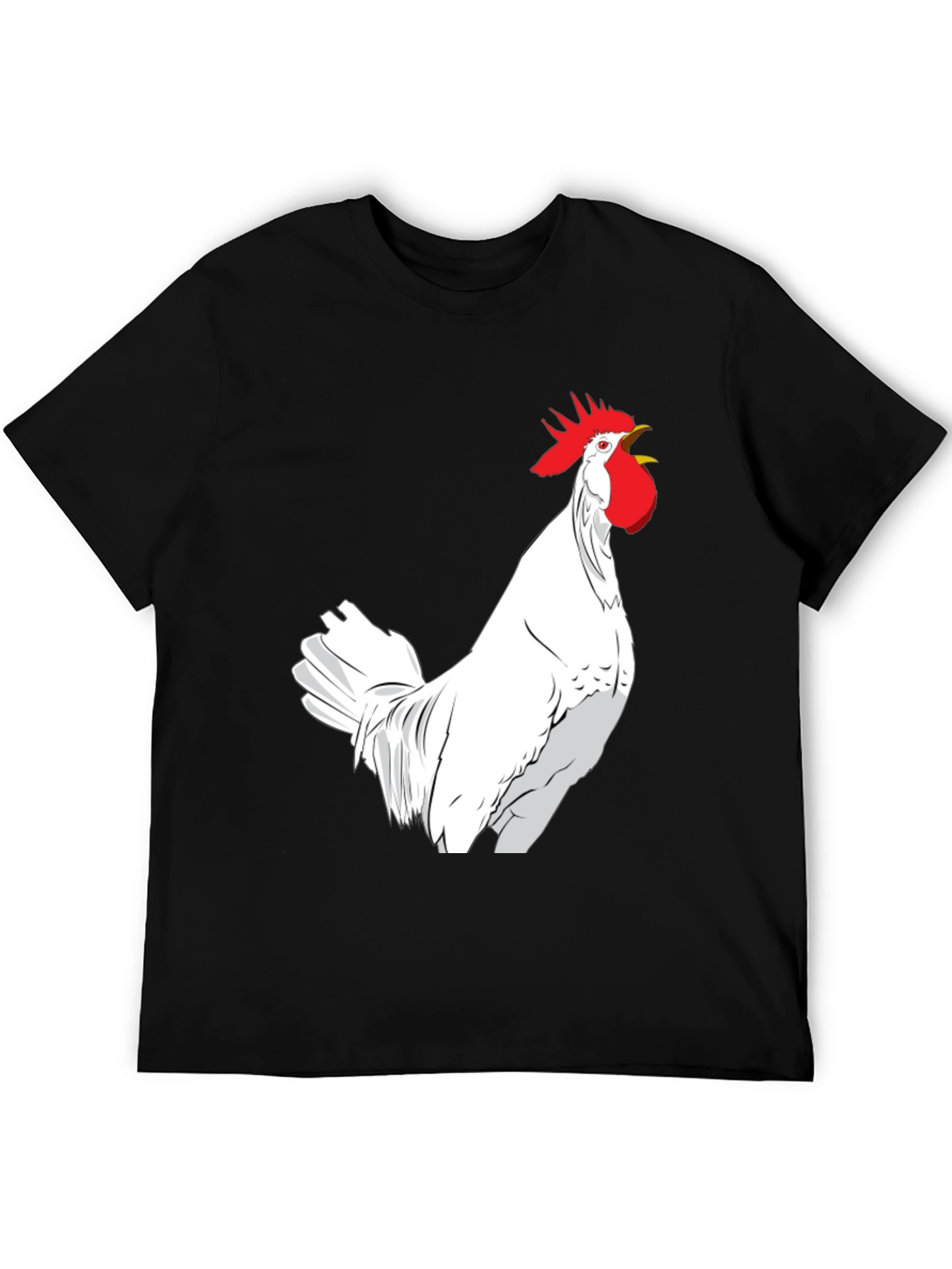 Rooster Graphic Black Tee