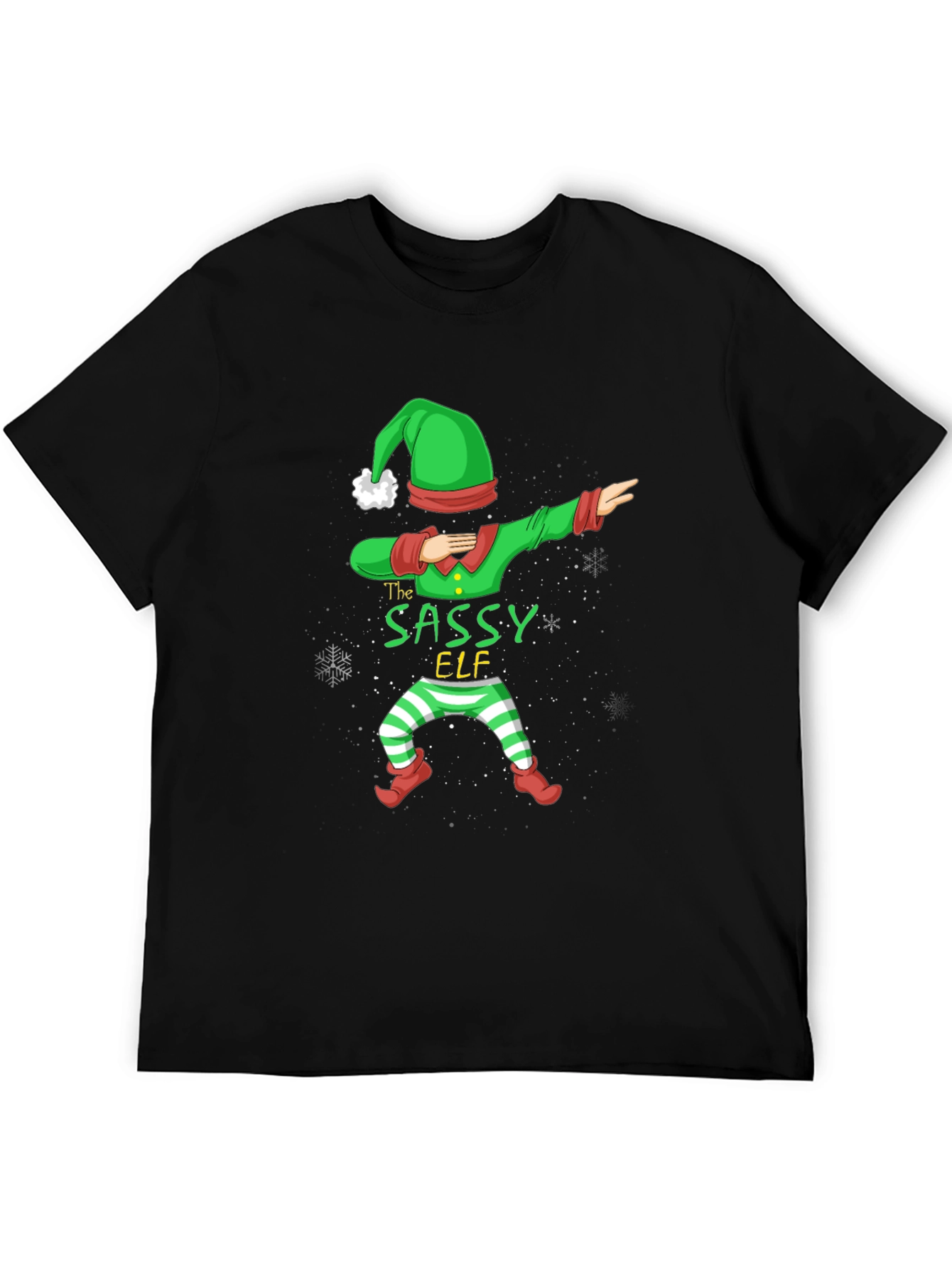 Sassy Elf Dabbing Christmas T-Shirt