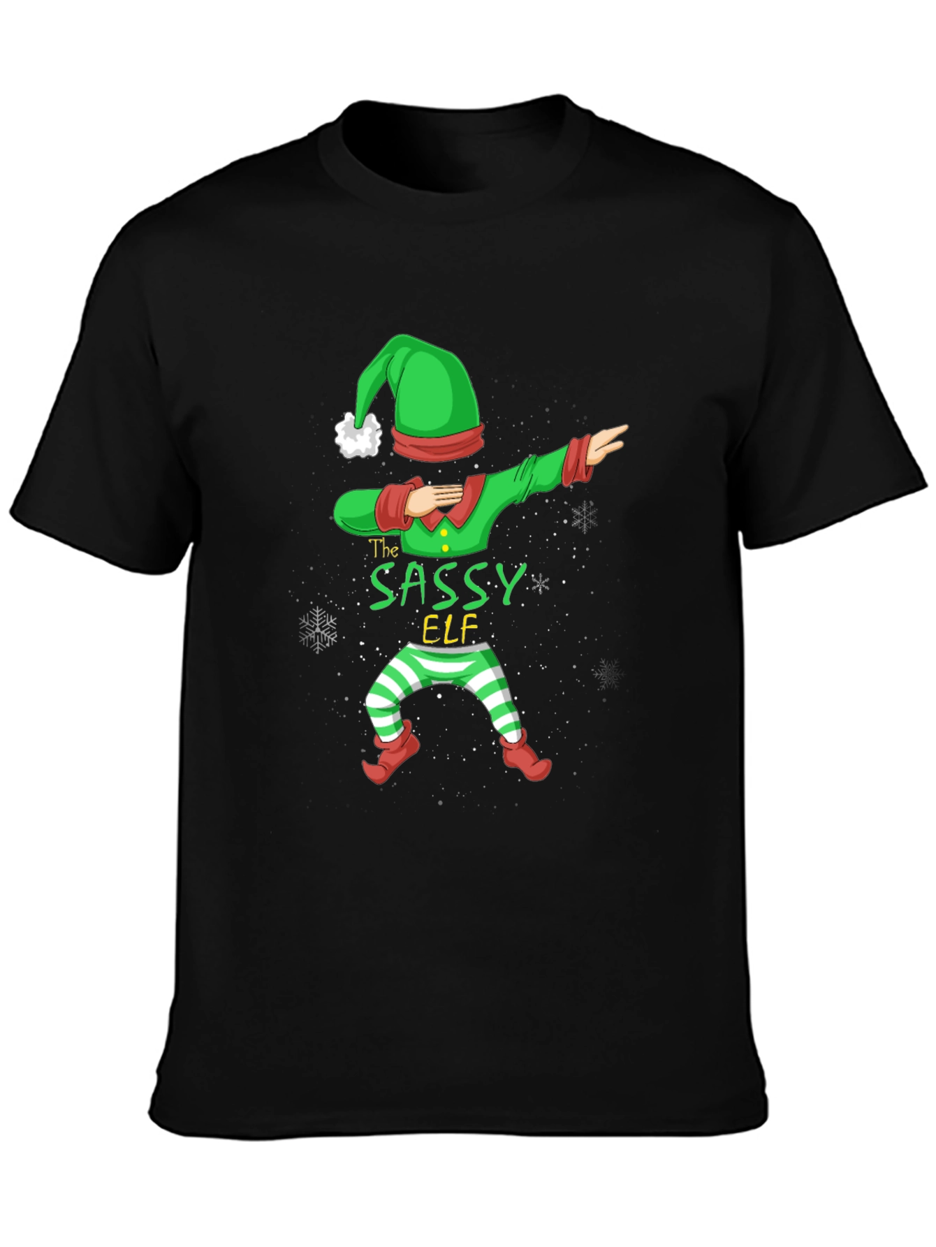 Sassy Elf Dabbing Christmas T-Shirt