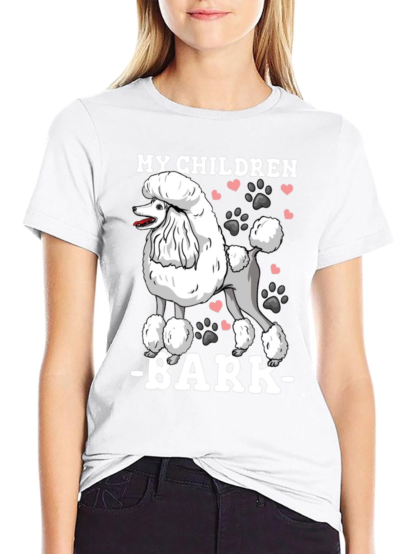 My Children Bark Poodle T-Shirt