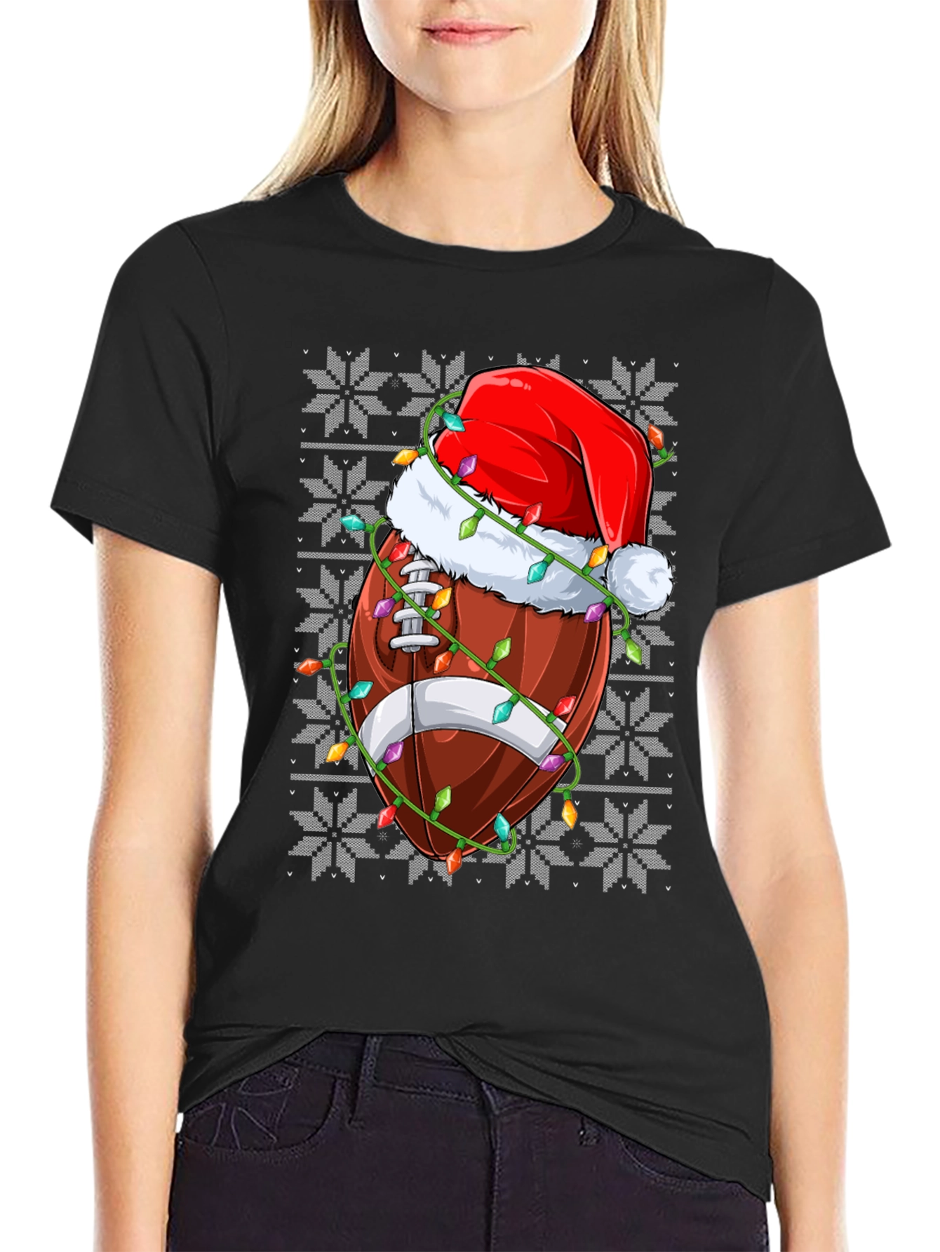 Festive Football Christmas T-Shirt