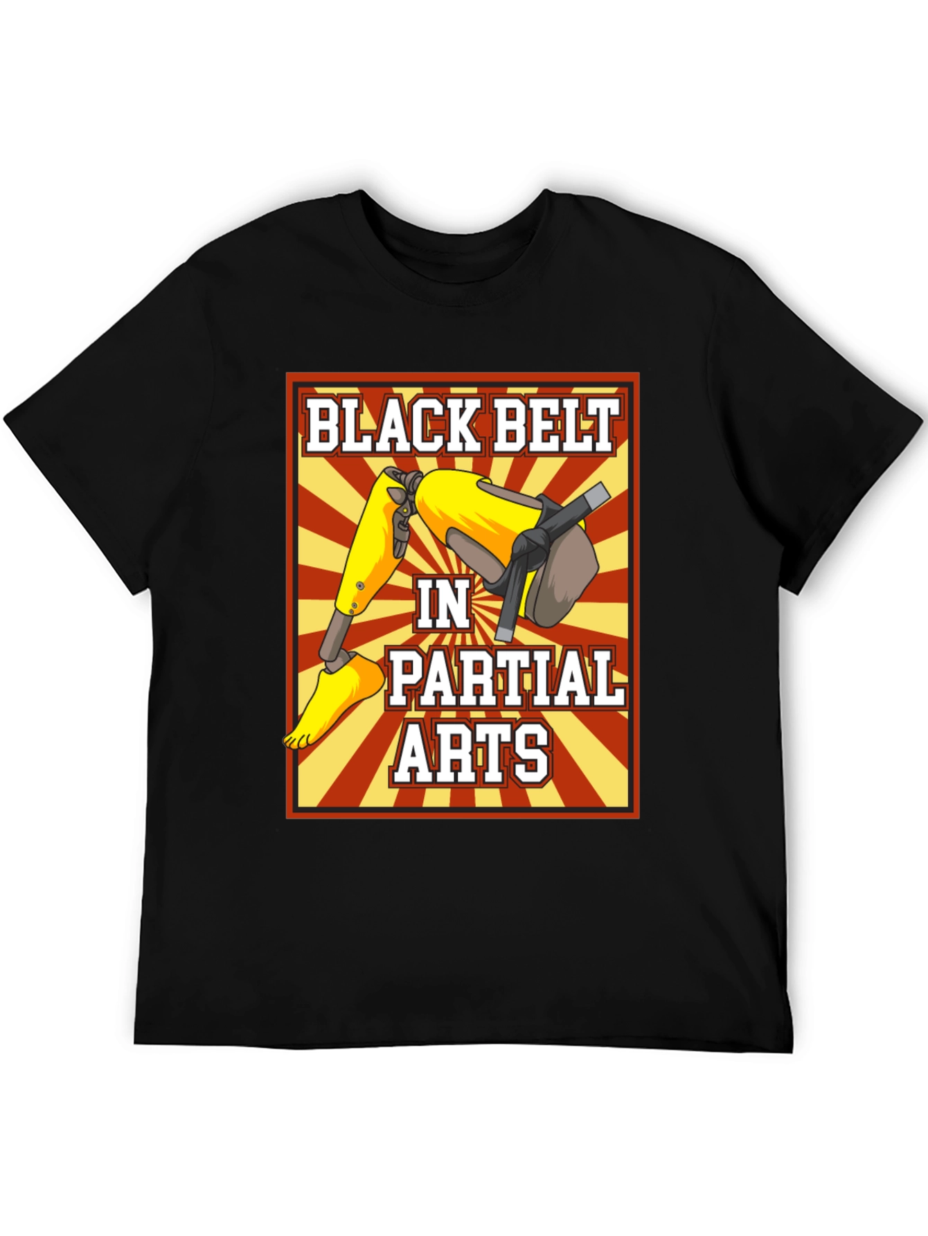 Black Belt in Partial Arts Graphic T-Shirt