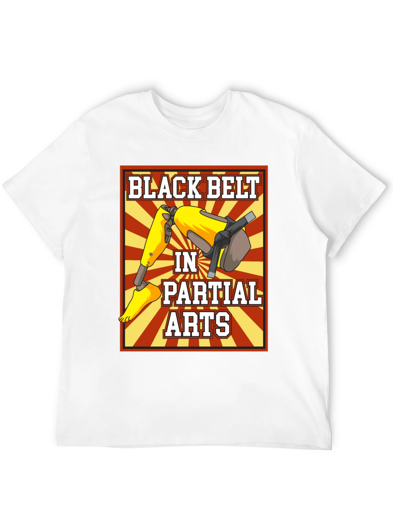 Black Belt in Partial Arts Graphic T-Shirt