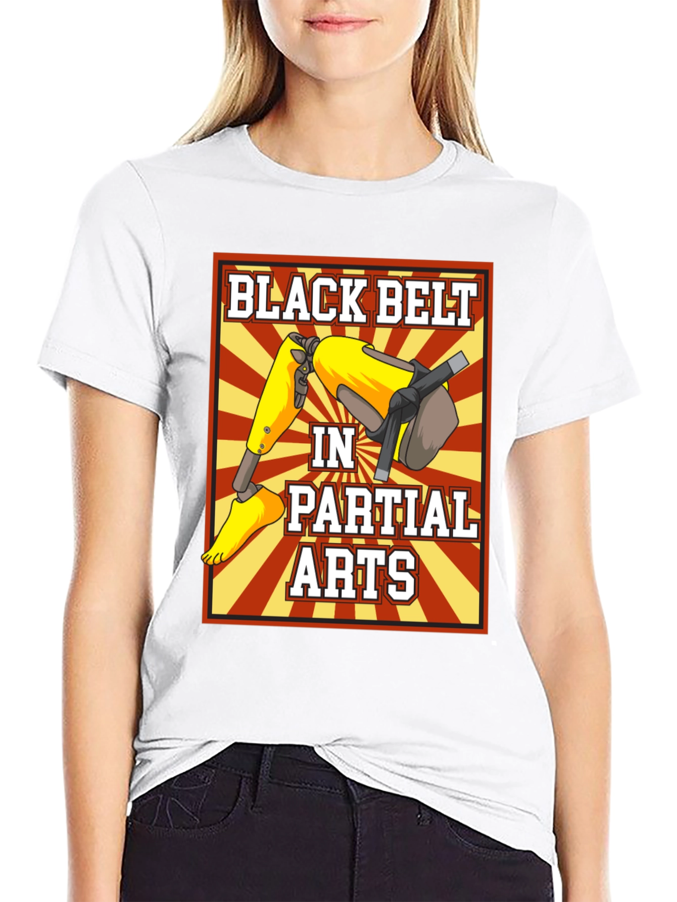 Black Belt in Partial Arts Graphic T-Shirt