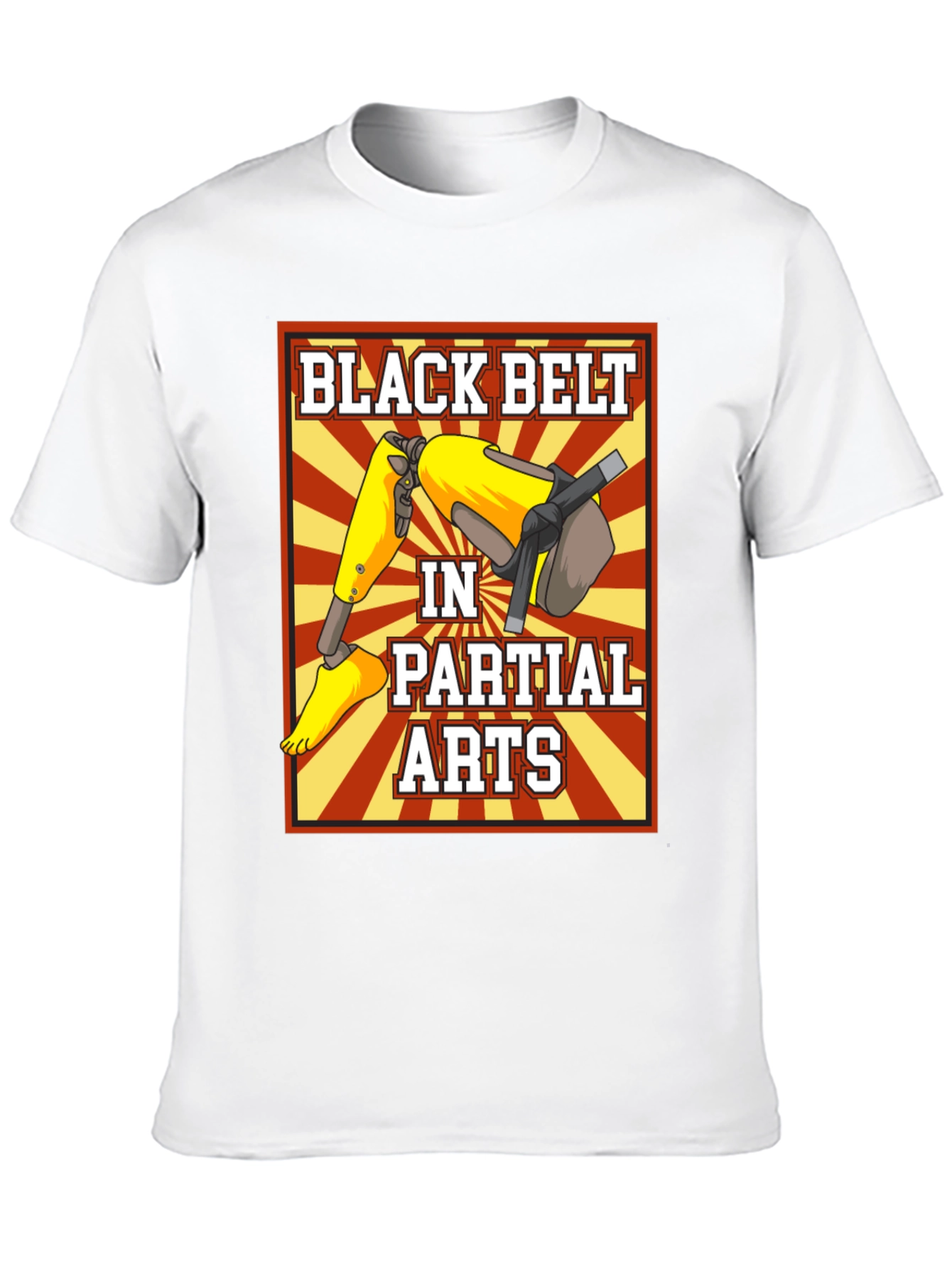 Black Belt in Partial Arts Graphic T-Shirt