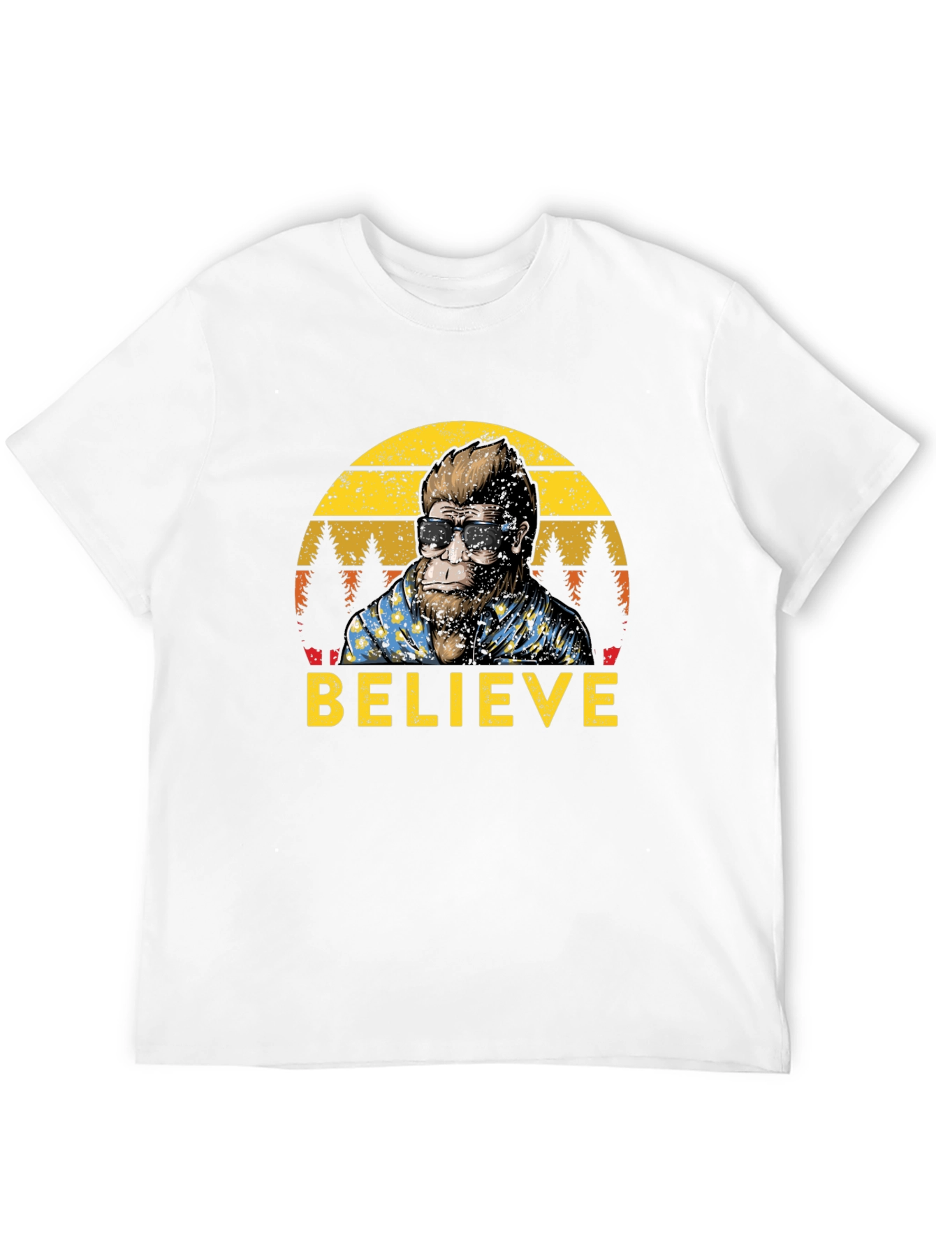 Believe Bigfoot T-Shirt - Retro Sasquatch Tee