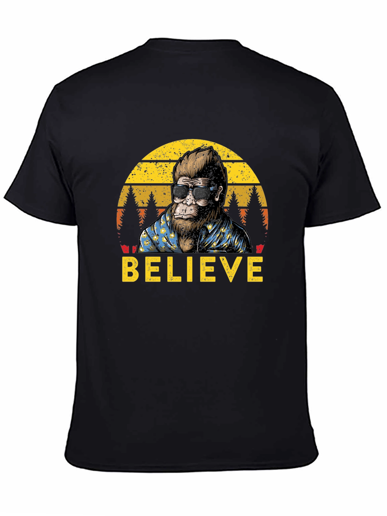 Believe Bigfoot T-Shirt - Retro Sasquatch Tee