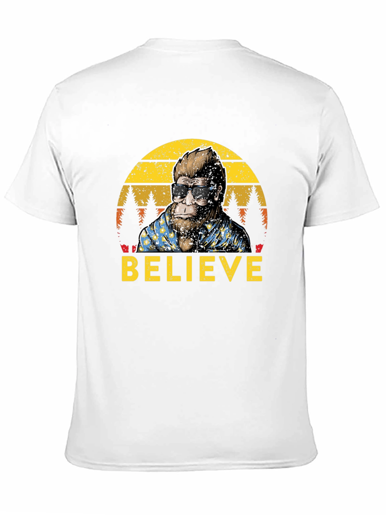 Believe Bigfoot T-Shirt - Retro Sasquatch Tee