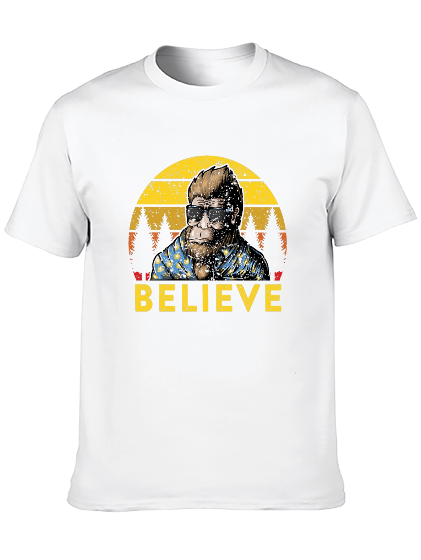 Believe Bigfoot T-Shirt - Retro Sasquatch Tee