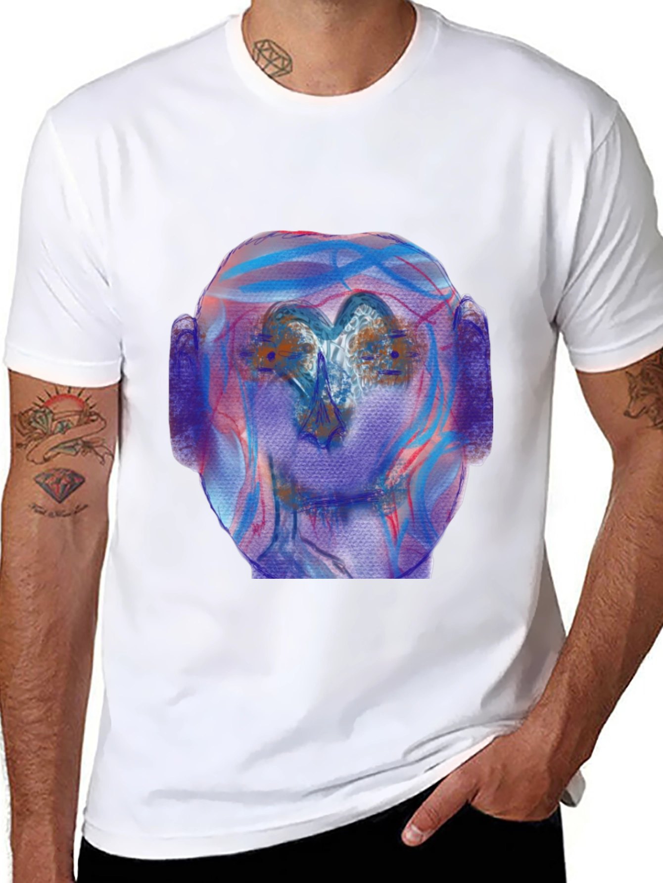 Abstract Art Tee - Unique Graphic Print Shirt
