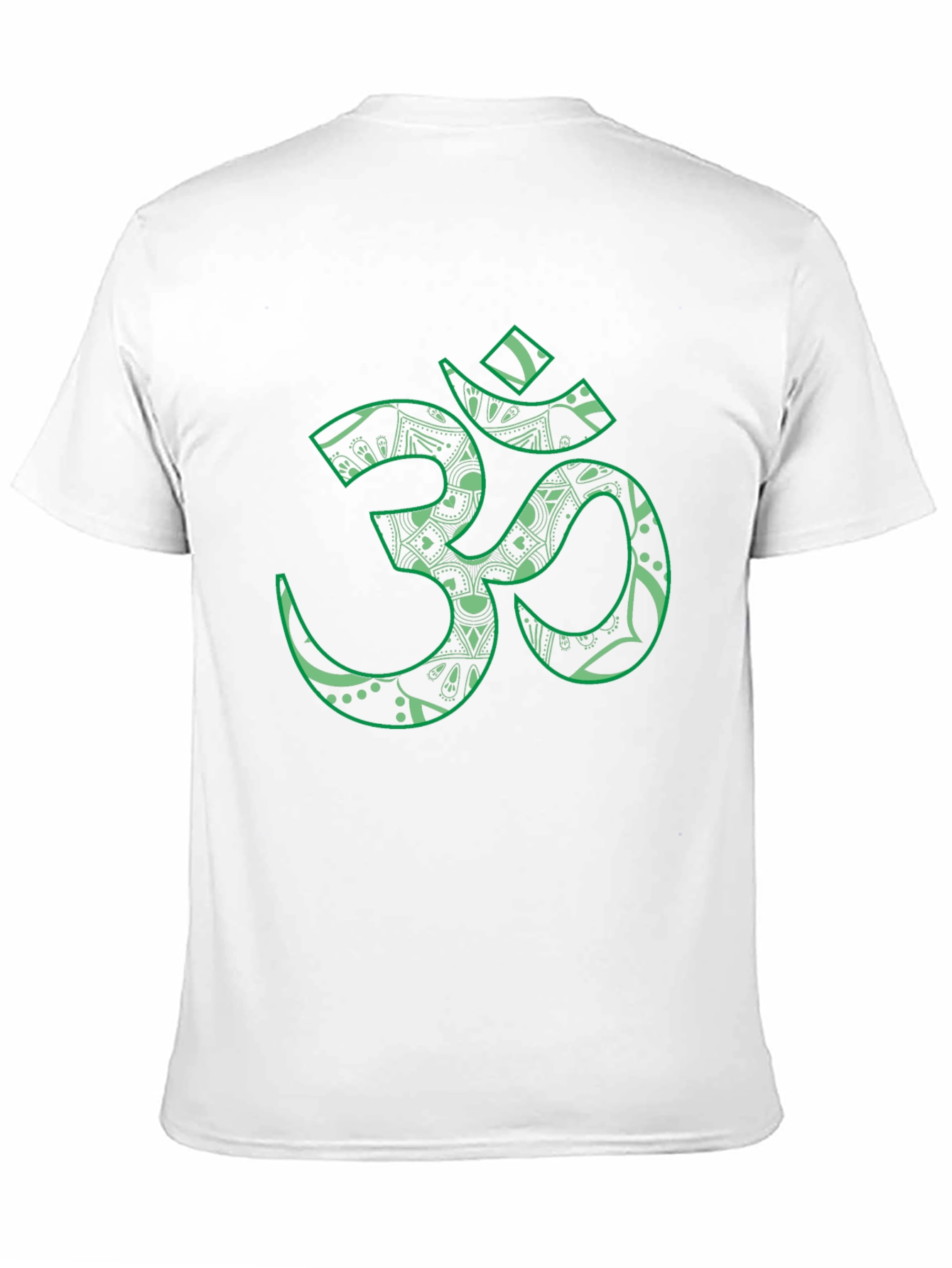 Om Symbol T-Shirt - Black with Green Print