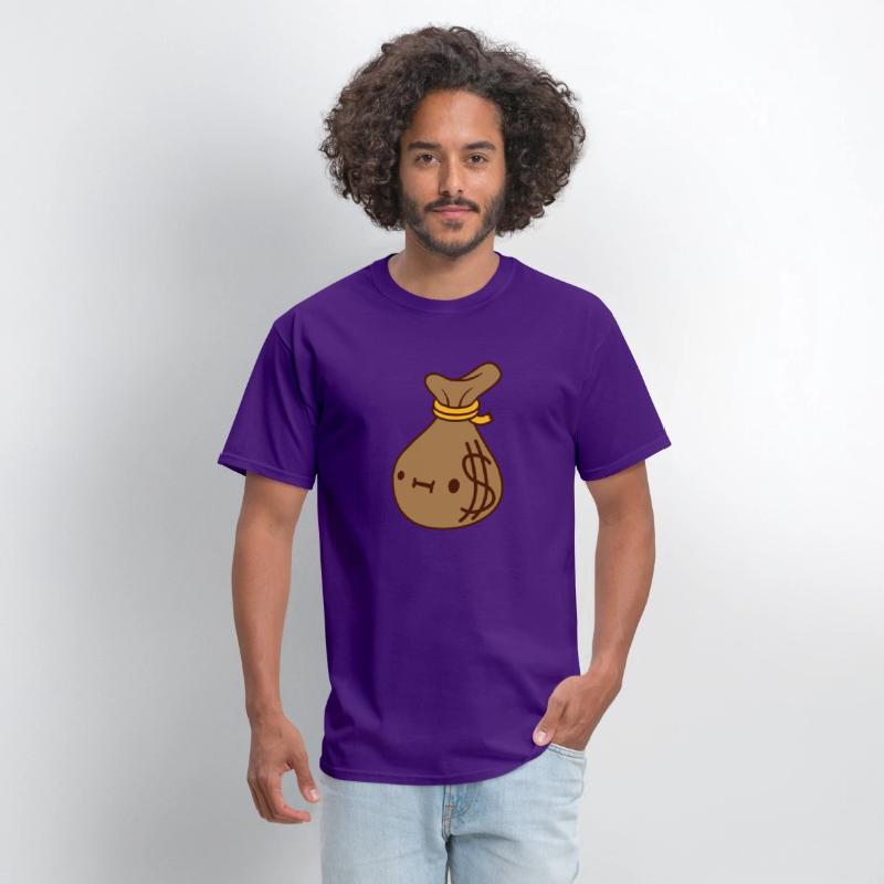 face dollar money sack