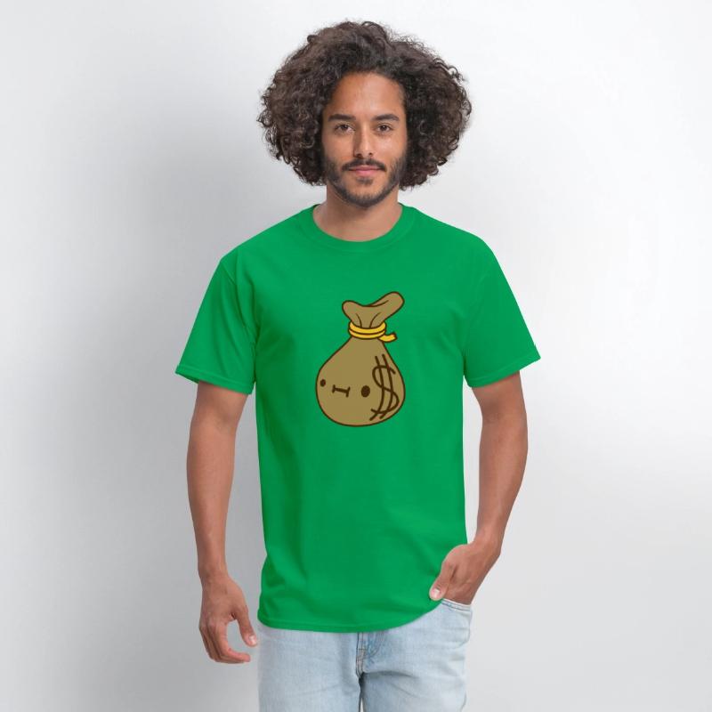 face dollar money sack