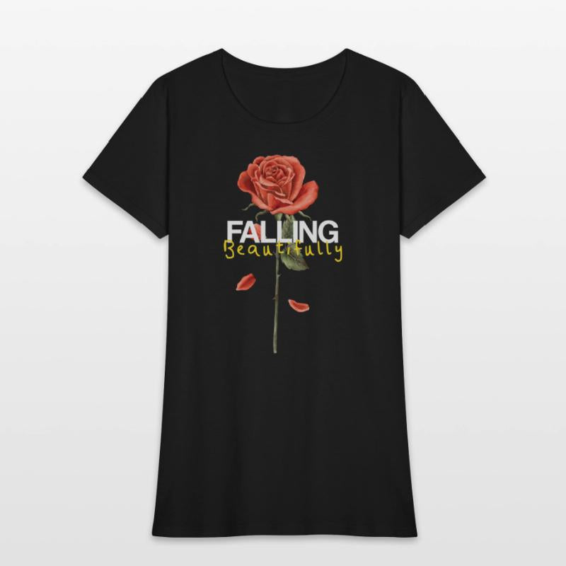 Falling Beautifully – Broken Rose Petals