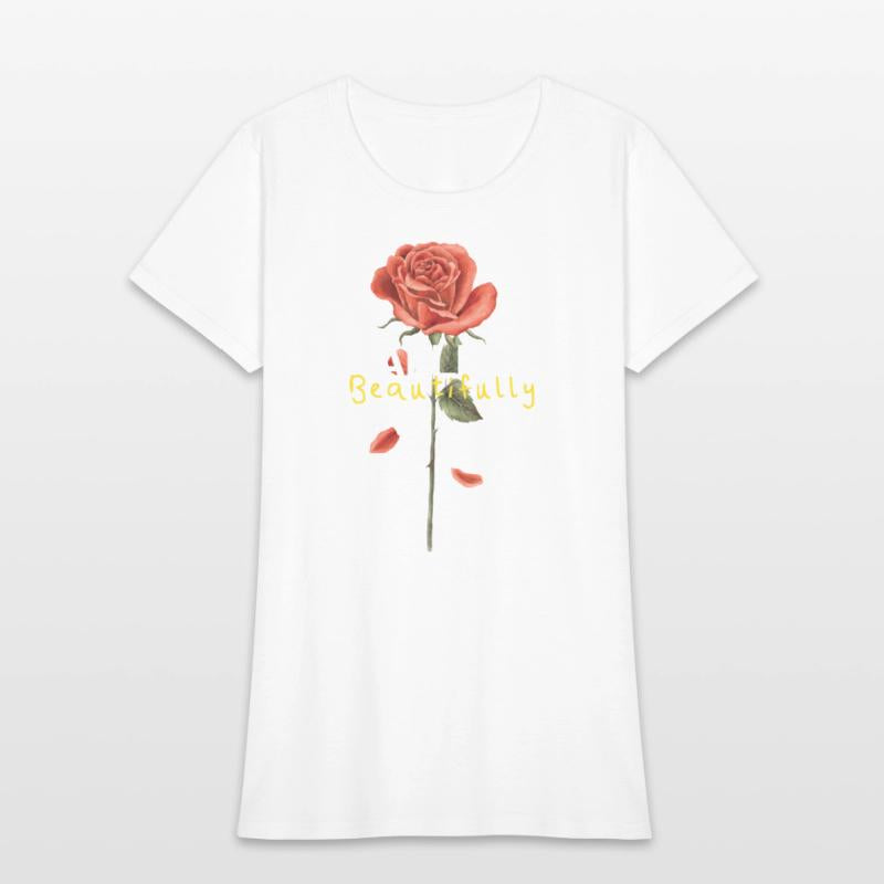 Falling Beautifully – Broken Rose Petals