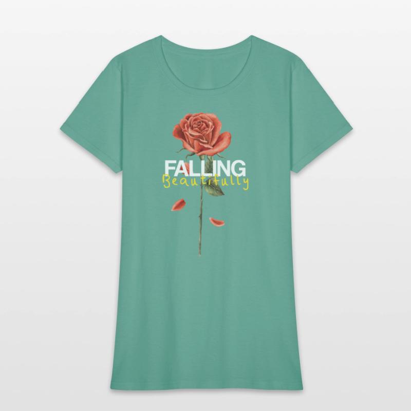 Falling Beautifully – Broken Rose Petals