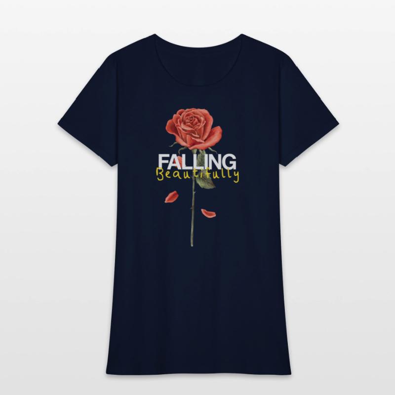 Falling Beautifully – Broken Rose Petals