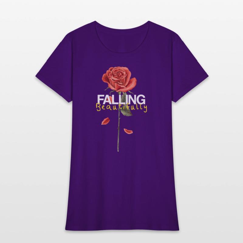Falling Beautifully – Broken Rose Petals