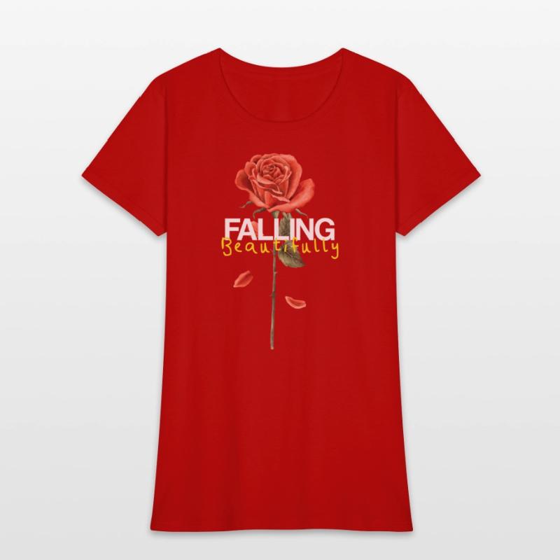 Falling Beautifully – Broken Rose Petals