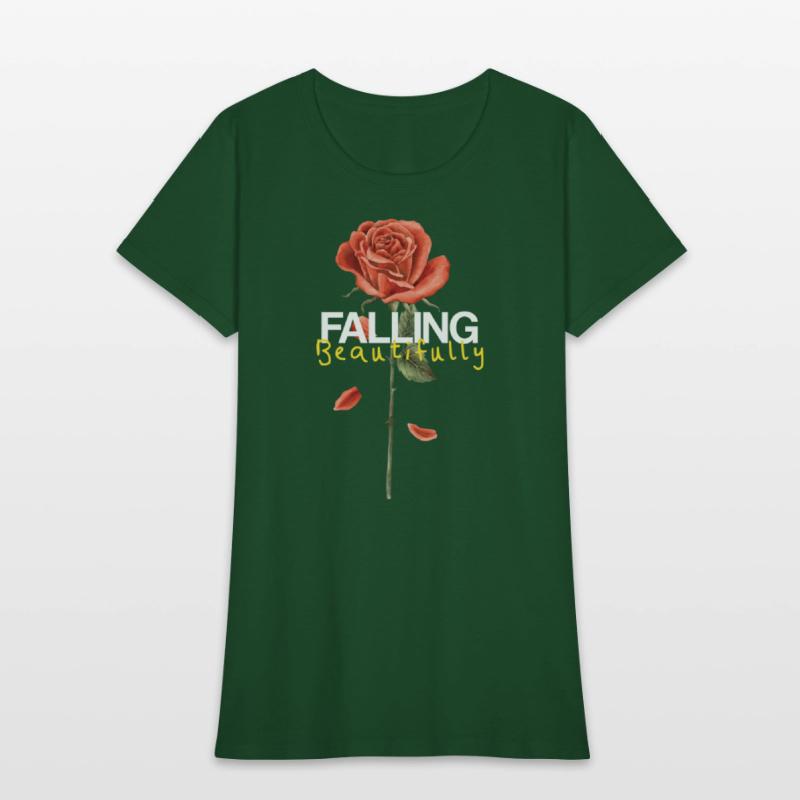 Falling Beautifully – Broken Rose Petals