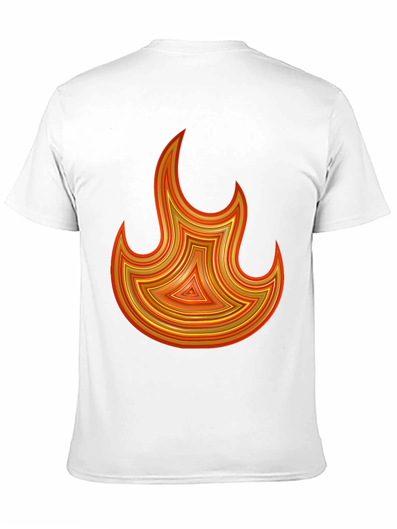 Fiery Flame Graphic Tee - Bold Black T-Shirt