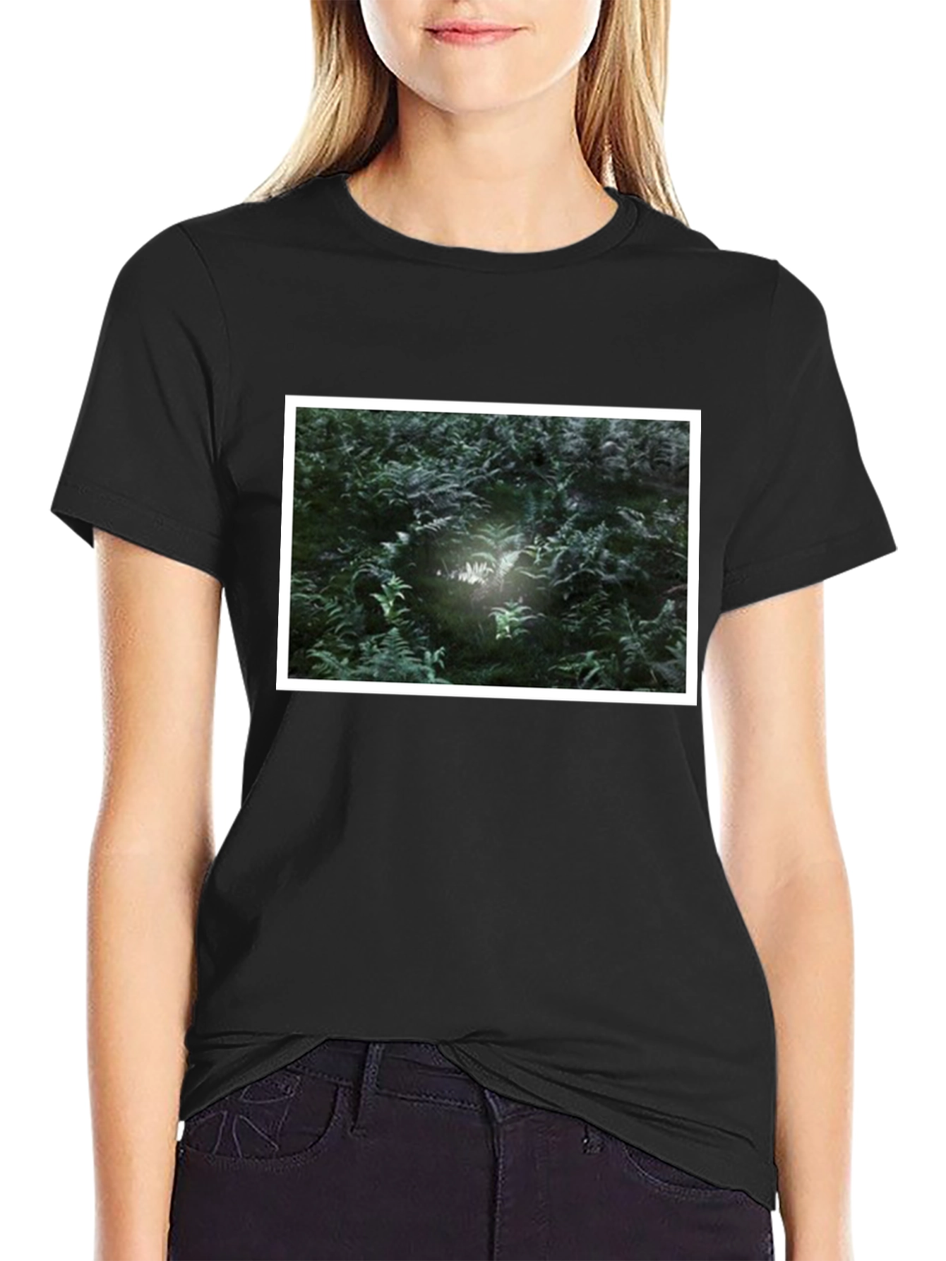 Nature Scene Black T-Shirt