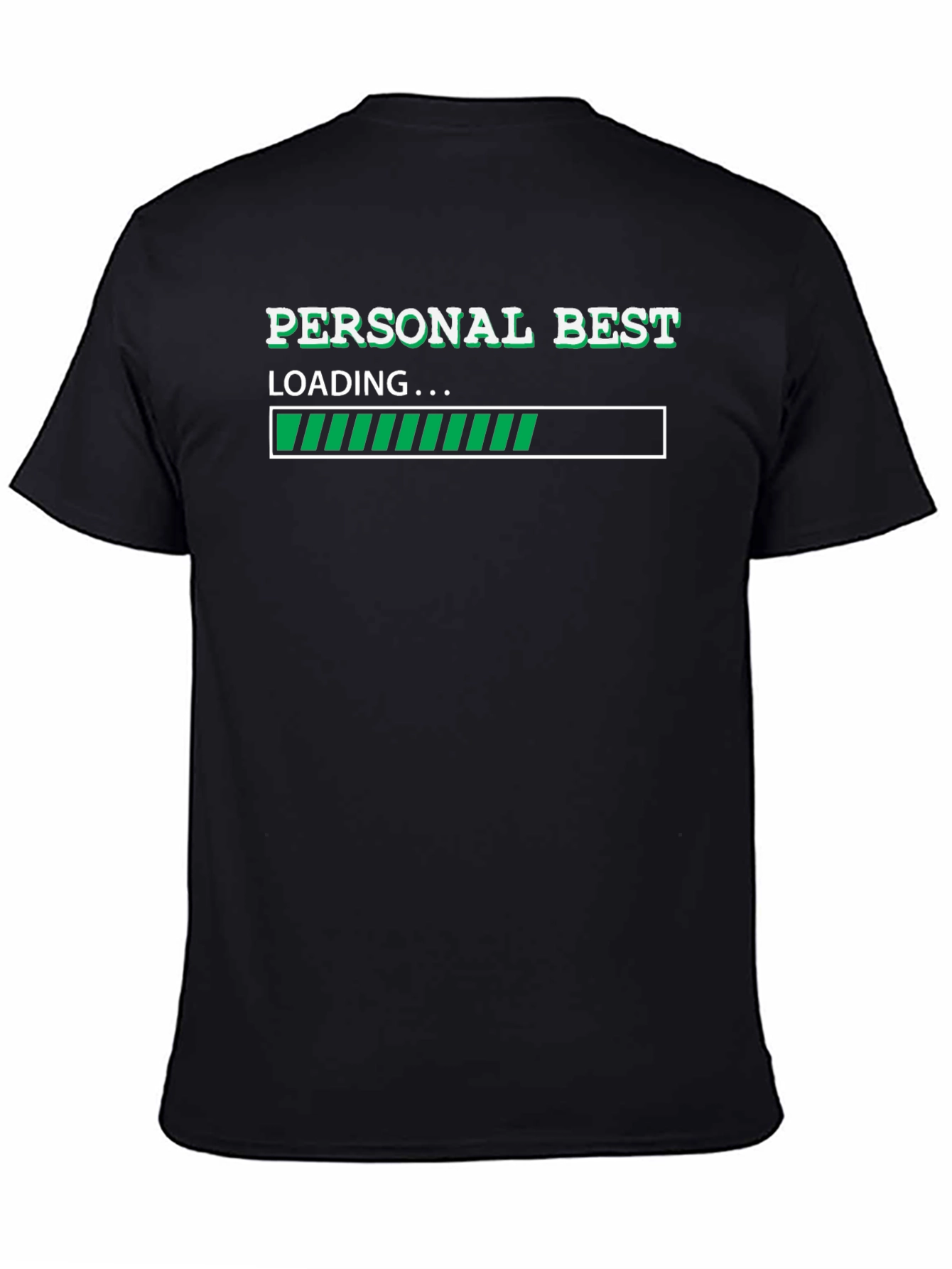 Personal Best Loading Black Graphic Tee