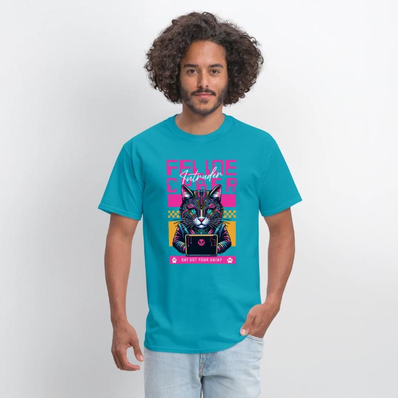 Feline Cyber Intruder | Tech Cat