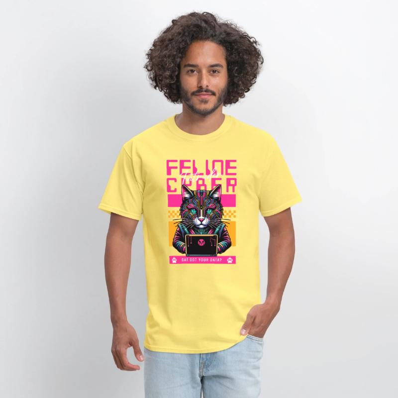 Feline Cyber Intruder | Tech Cat