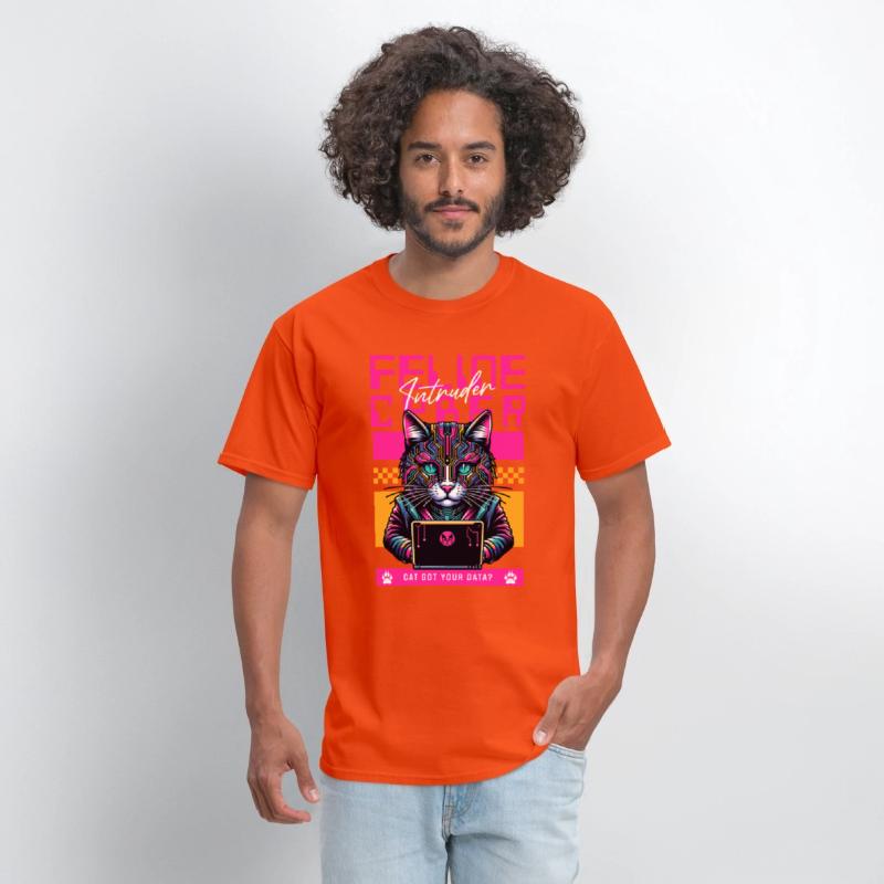 Feline Cyber Intruder | Tech Cat