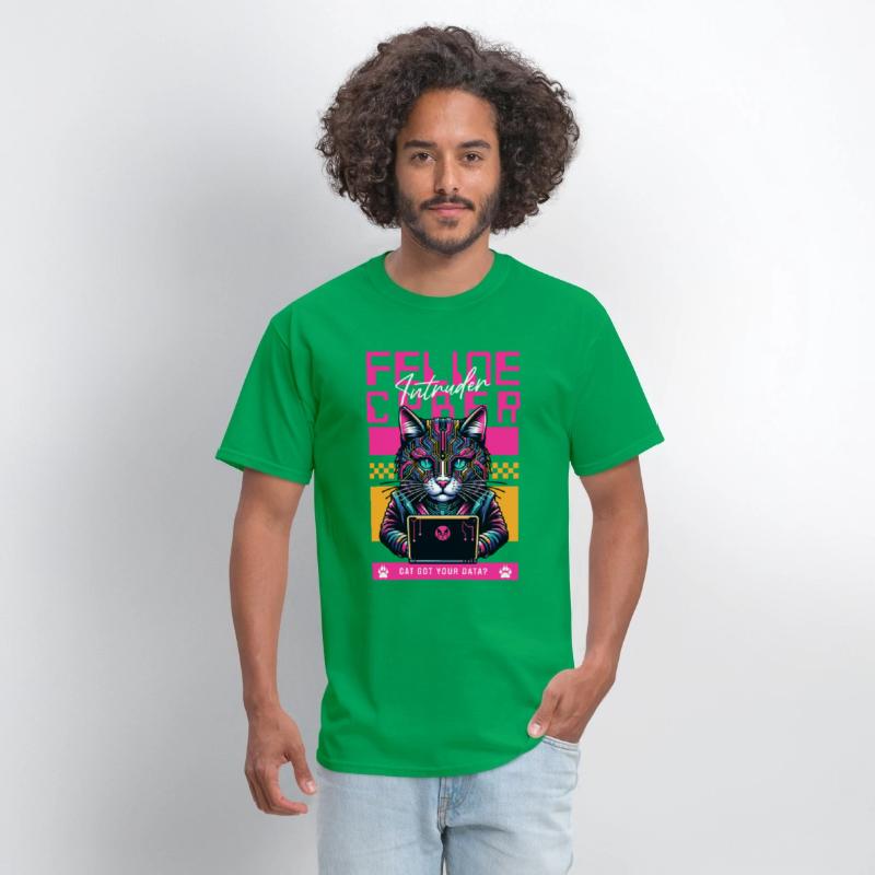 Feline Cyber Intruder | Tech Cat