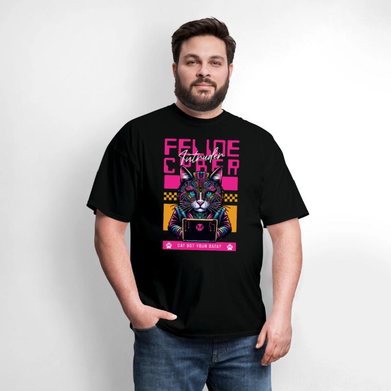 Feline Cyber Intruder | Tech Cat