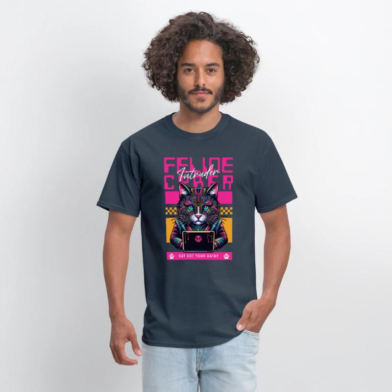Feline Cyber Intruder | Tech Cat
