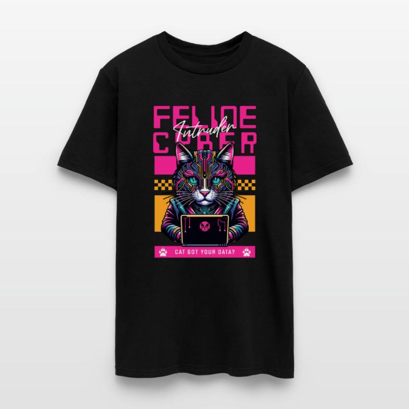 Feline Cyber Intruder | Tech Cat