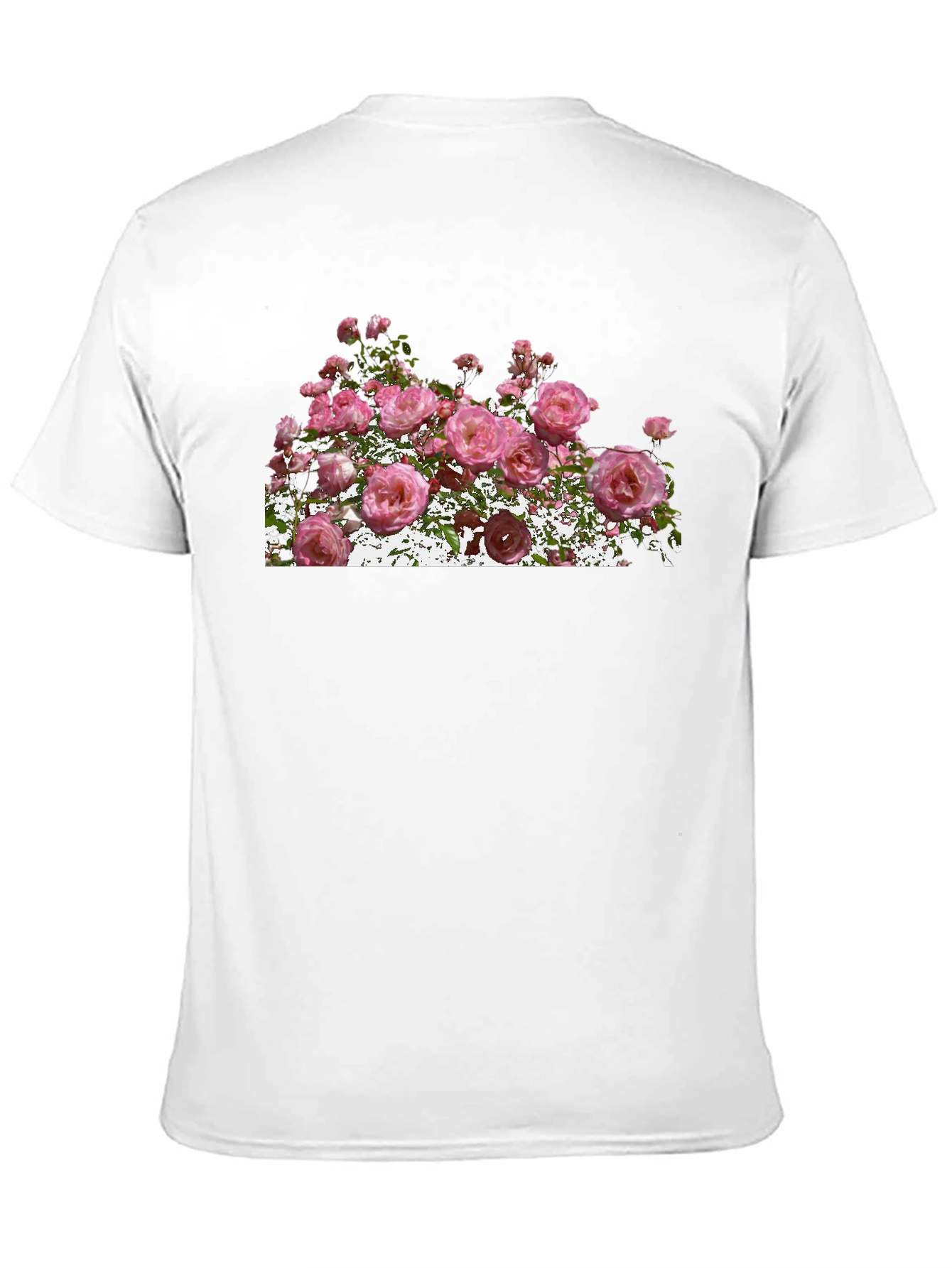 Floral Rose Graphic Black T-Shirt