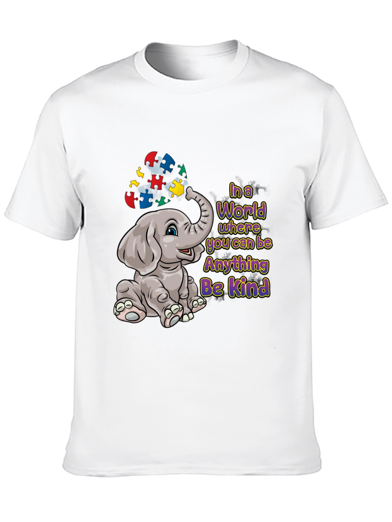 Autism Awareness Elephant Be Kind T-Shirt