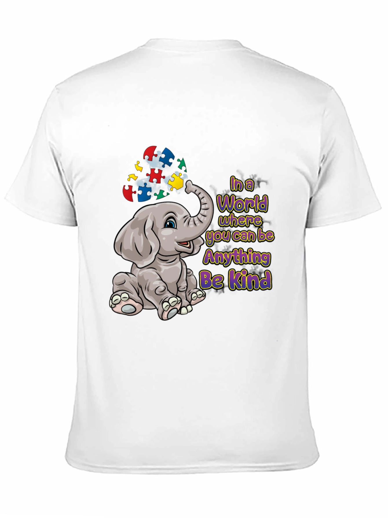 Autism Awareness Elephant Be Kind T-Shirt