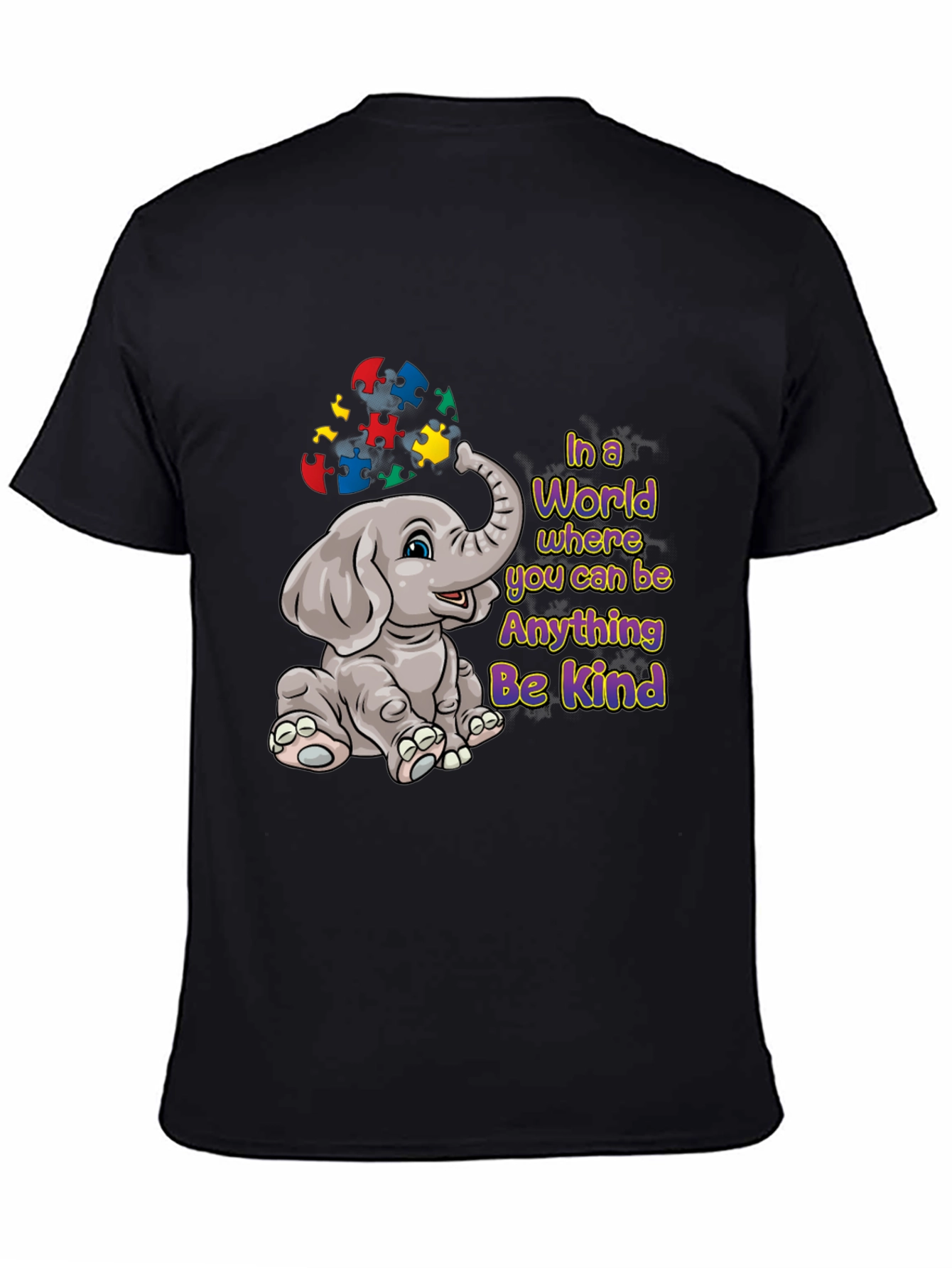Autism Awareness Elephant Be Kind T-Shirt