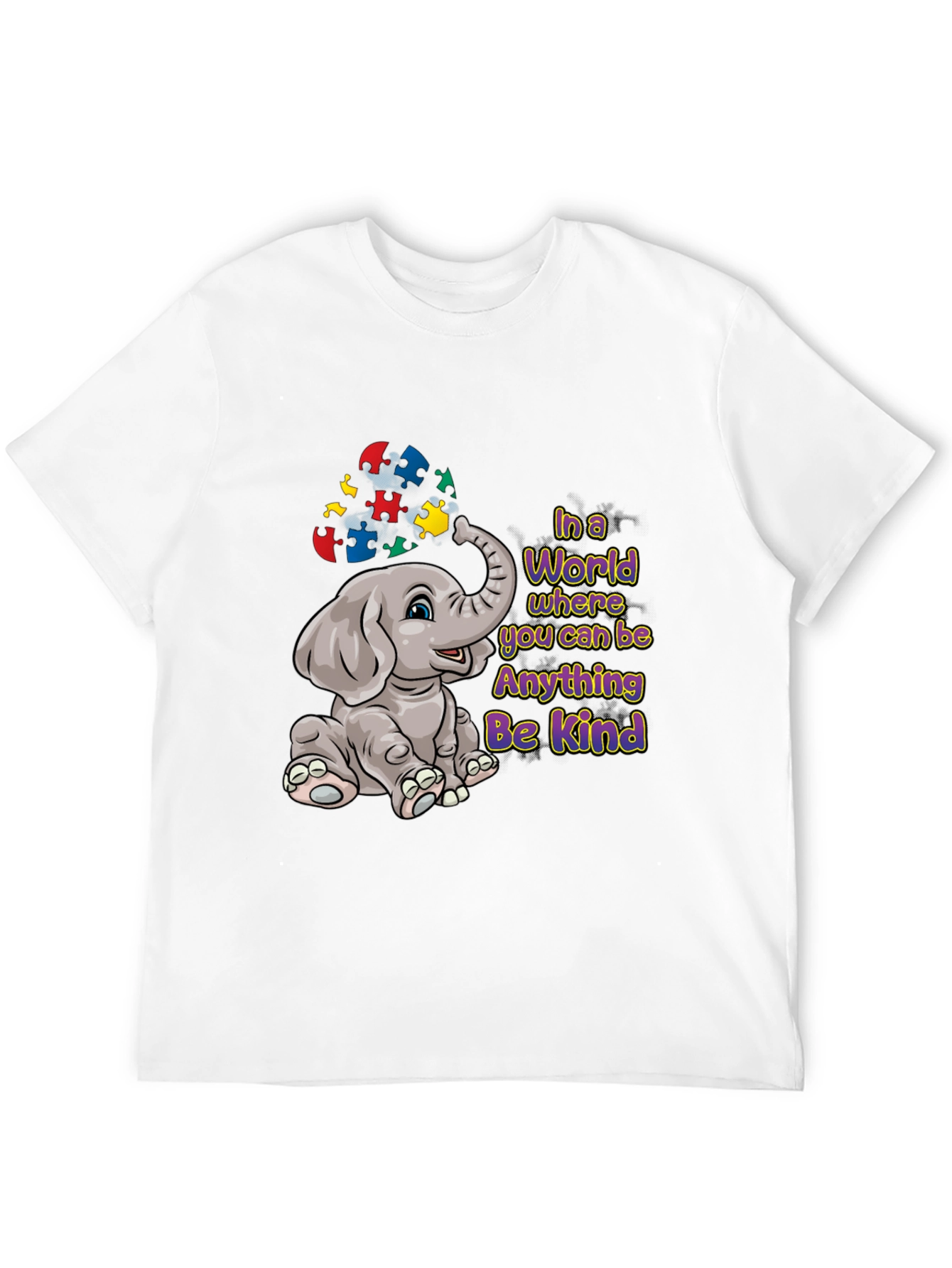 Autism Awareness Elephant Be Kind T-Shirt