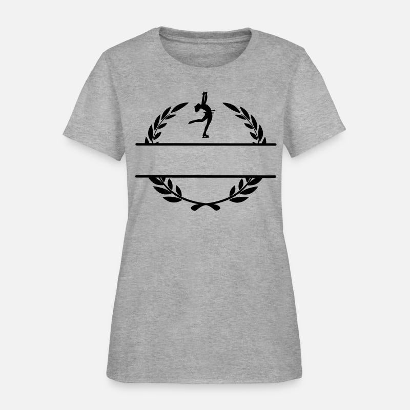 Figure skater in laurel wreath