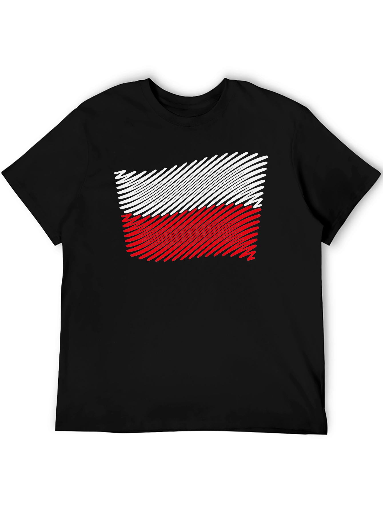 Poland Flag T-Shirt - Unique Striped Design