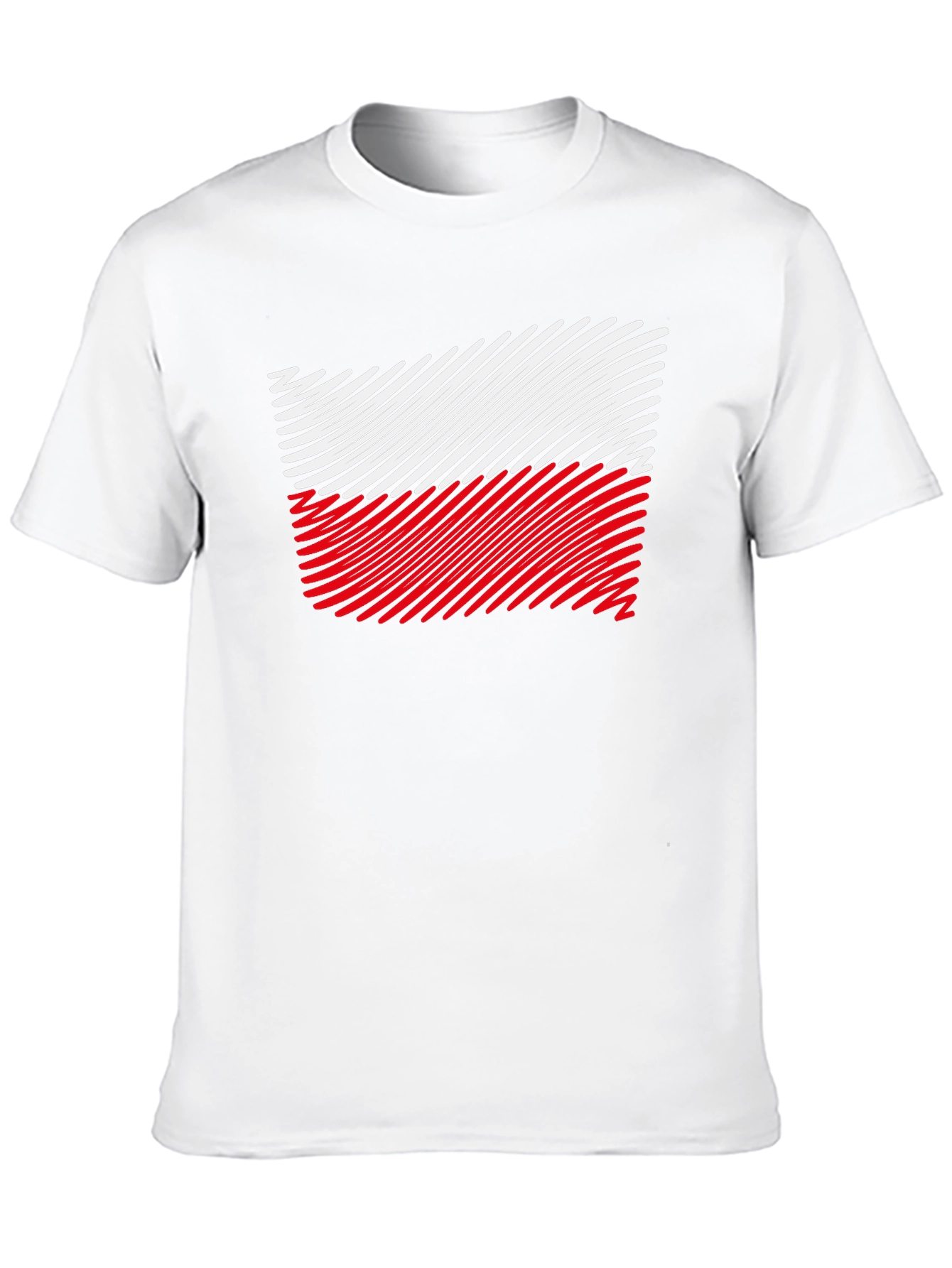 Poland Flag T-Shirt - Unique Striped Design