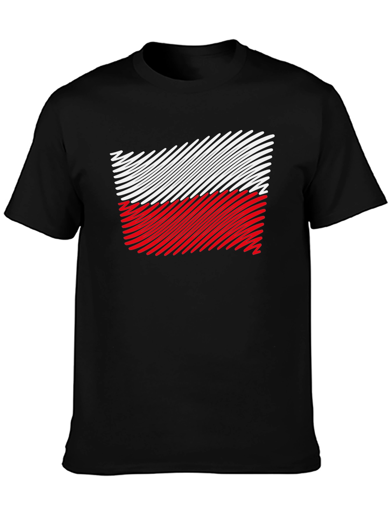 Poland Flag T-Shirt - Unique Striped Design