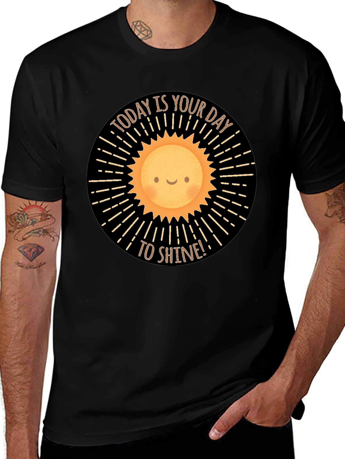 Sunshine Day Graphic T-Shirt - Positive Vibes
