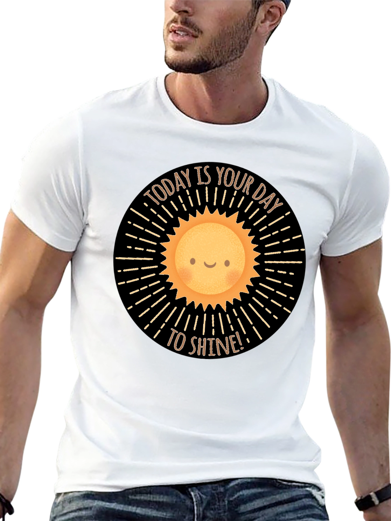 Sunshine Day Graphic T-Shirt - Positive Vibes