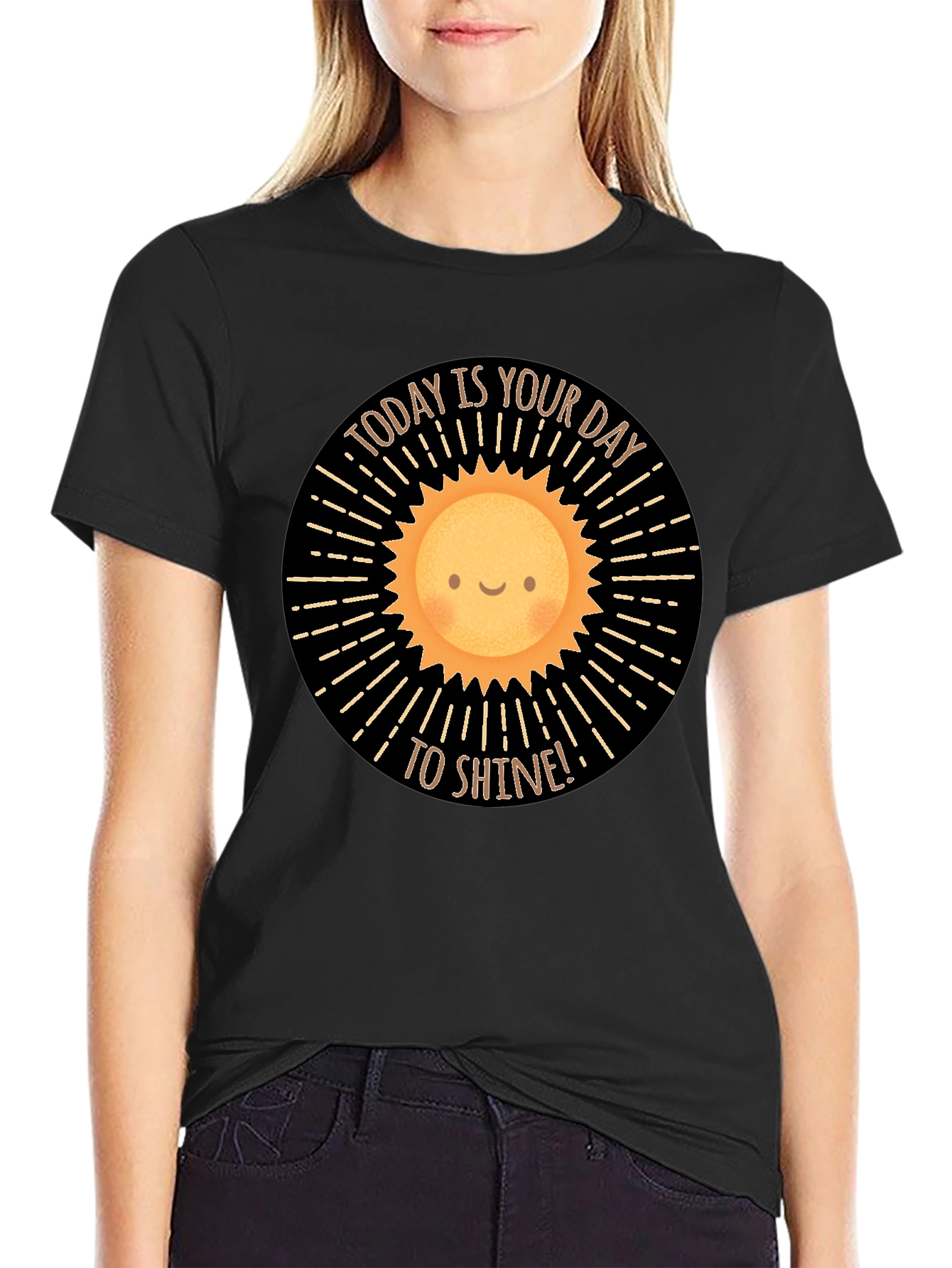 Sunshine Day Graphic T-Shirt - Positive Vibes