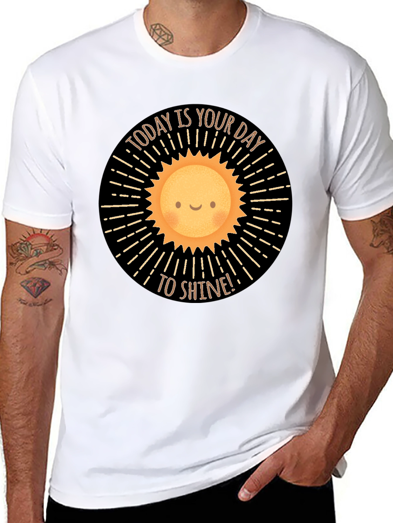 Sunshine Day Graphic T-Shirt - Positive Vibes